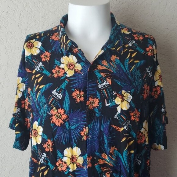 2X Coca-Cola Hawaiian Shirt - Picture 2 of 7